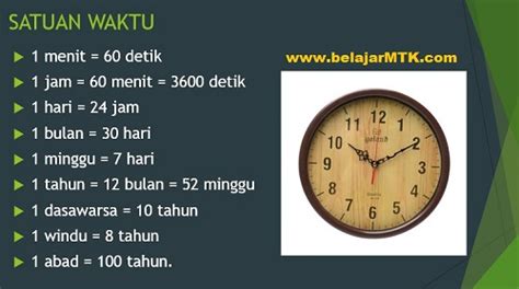 Jam adalah satuan waktu