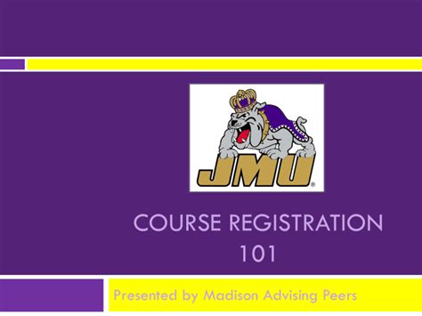 James Madison University Course Catalog