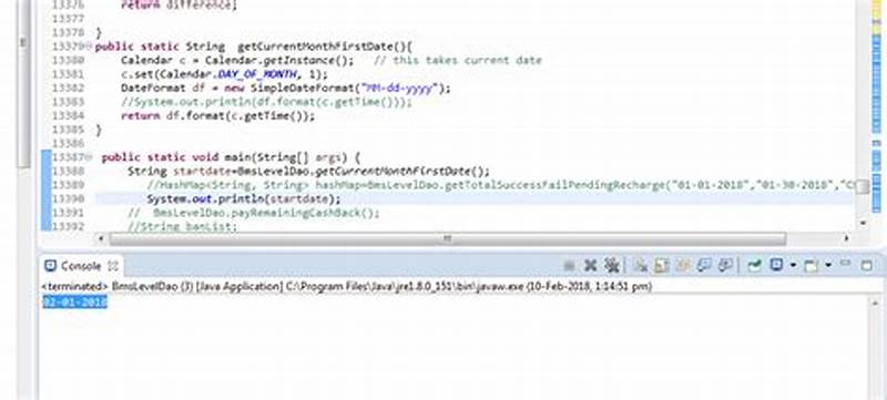 Java Calendar Get First Day Of Month