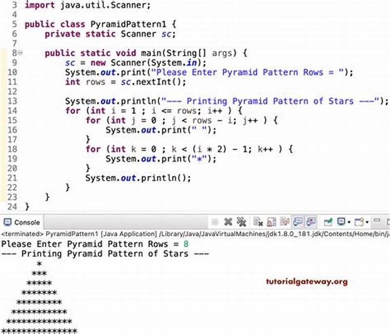 Java Program To Print Pattern Of Stars