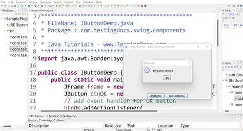Java Swing JButton