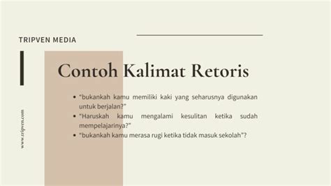 Pilih Jenis Kalimat Retoris