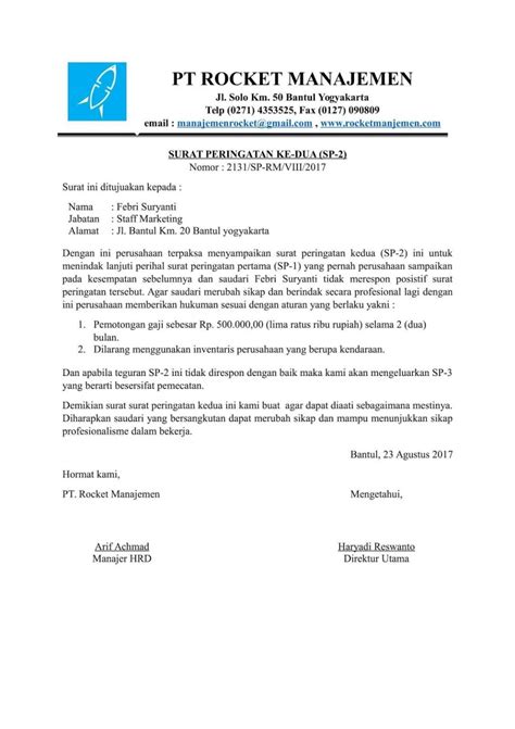 Jenis Surat Peringatan