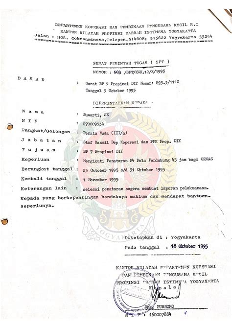 Jenis Surat Perintah