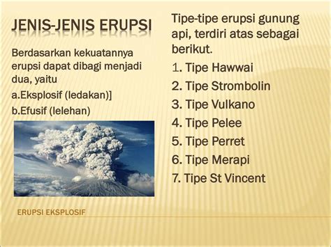 Jenis-Jenis Erupsi