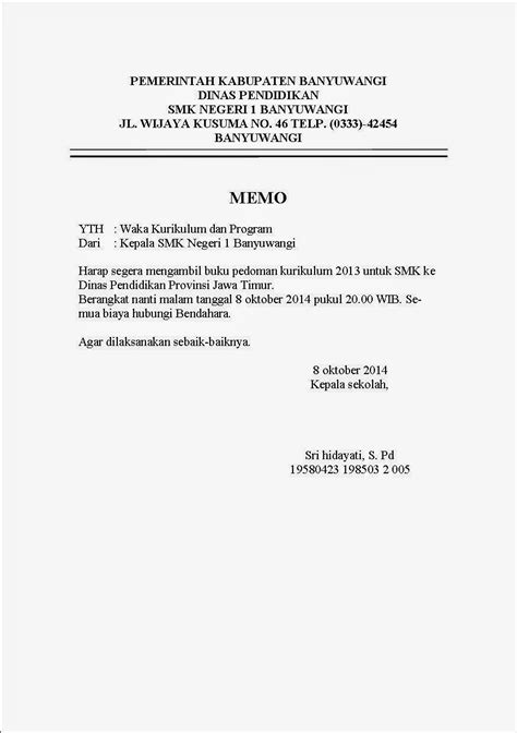 Jenis-Jenis Surat Memo