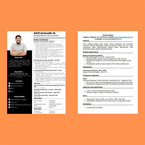 Jenis-jenis Format CV