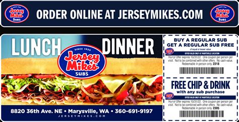 Jersey Mikes Printable Coupons