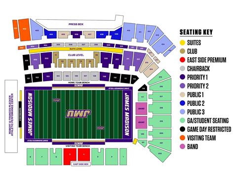 Jmu Football Stadium Seating Chart