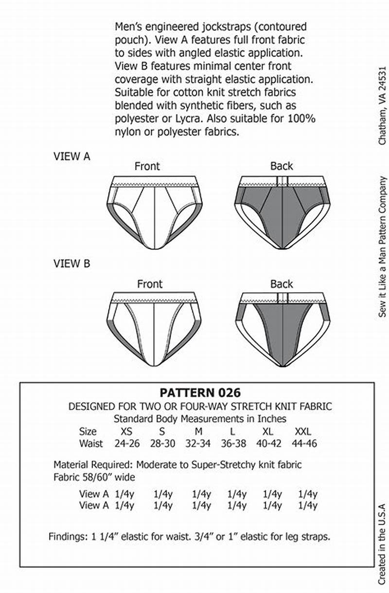 Jockstrap Sewing Pattern