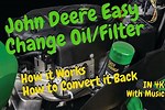 John Deere Oil Change Instructions
