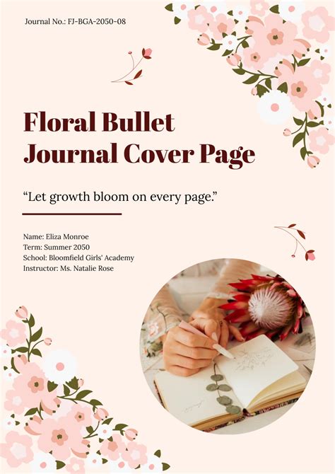 Journal Cover Template