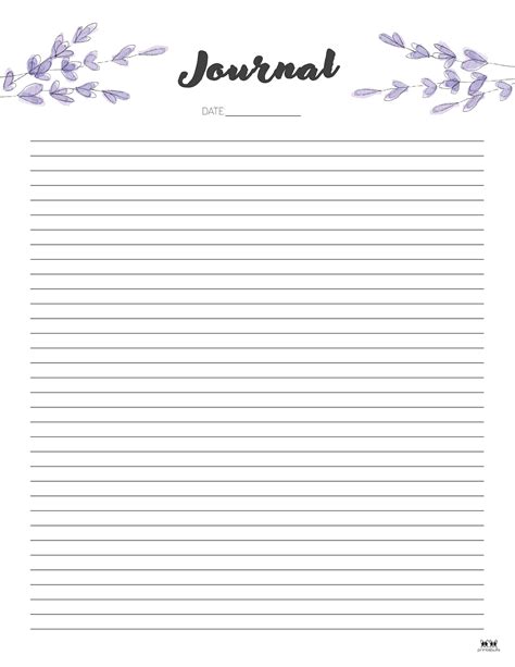 Journal Pages Template