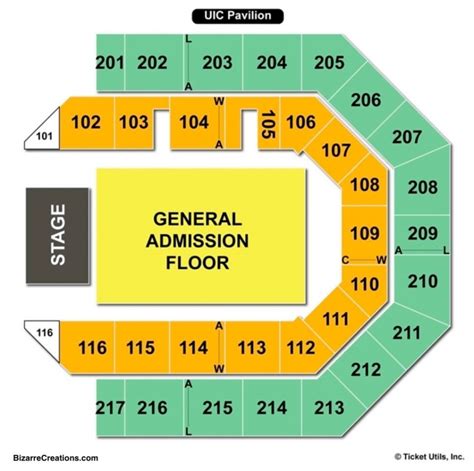Journal Pavilion Seating Chart