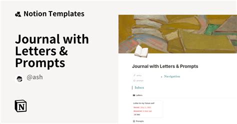 Journal Prompts Notion Template Reddit