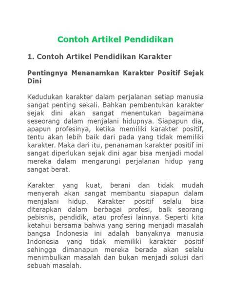 Judul Artikel Pendidikan