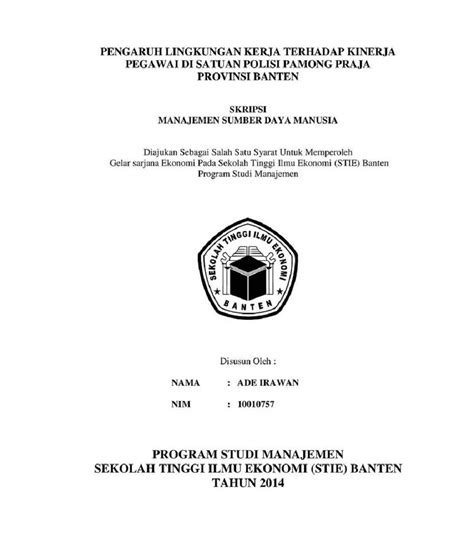 Judul Skripsi