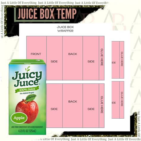 Juice Box Template