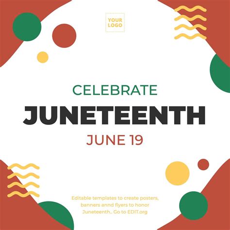 Juneteenth Flyer Template Free