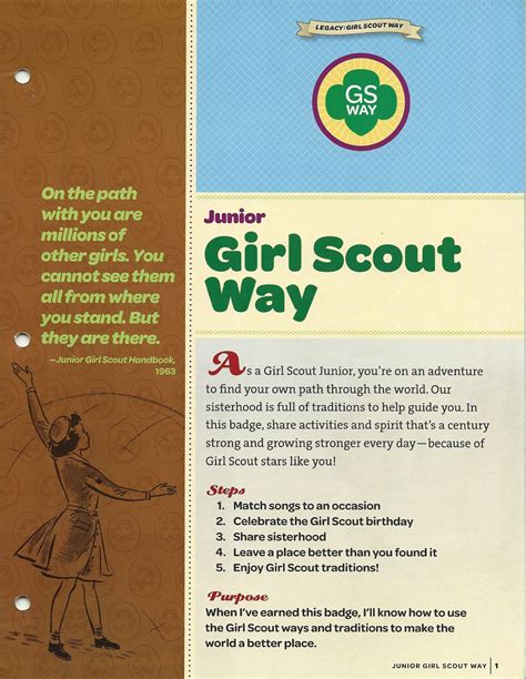 Junior Girl Scout Way