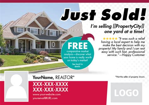 Just Sold Postcard Templates