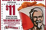 KFC Coupon Bucket Printable