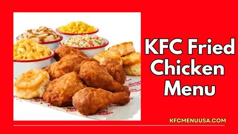 KFC Fried Chicken Menu