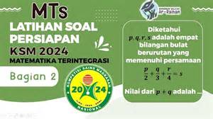 Ilustrasi KSM Matematika MTS