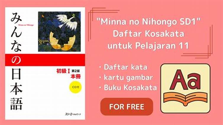Kamus Jepang-Indonesia Minna no Nihongo