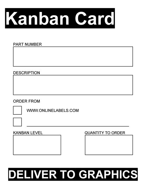 Kanban Card Template