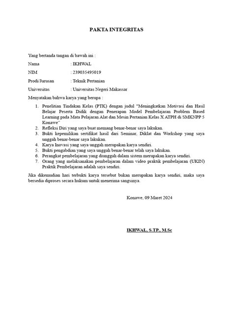 Keaslian dan Integritas