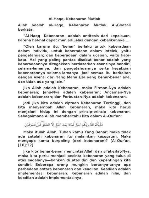 Mengklaim Kebenaran Mutlak