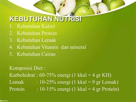 Kebutuhan nutrisi tinggi