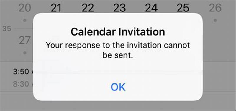Keep Getting Calendar Invitation Cannot Be Sent