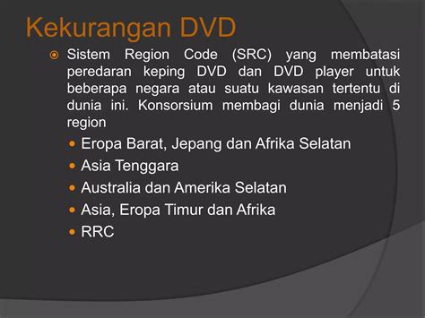 Kekurangan DVD