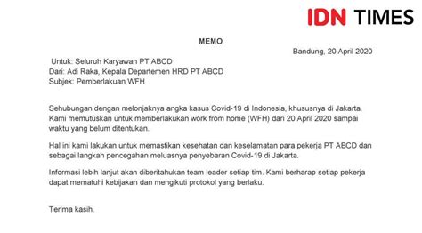 Kenali Penerima Memo