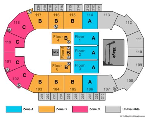 Kent Showare Center Seating Chart