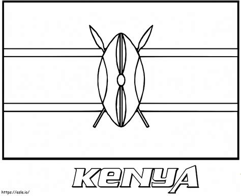Kenya Flag Coloring