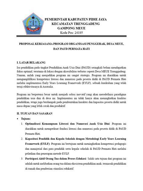 Kerjasama program organisasi