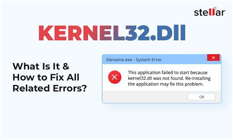 Kernel32.dll Missing Windows 11/10 Errors