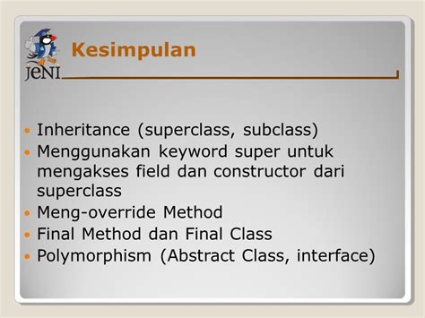 Kesimpulan Inheritance