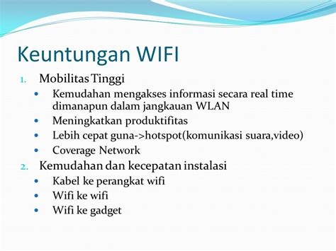 Keuntungan WLAN