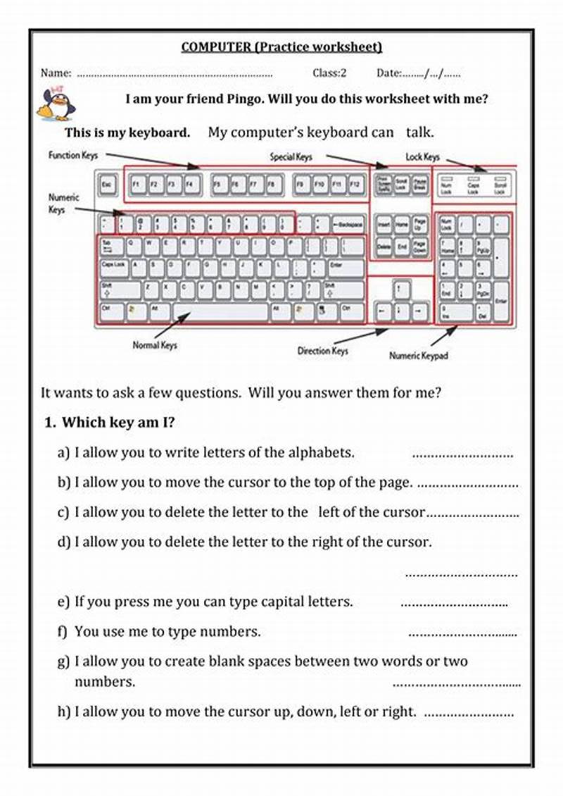 Keyboarding Exercises Printable