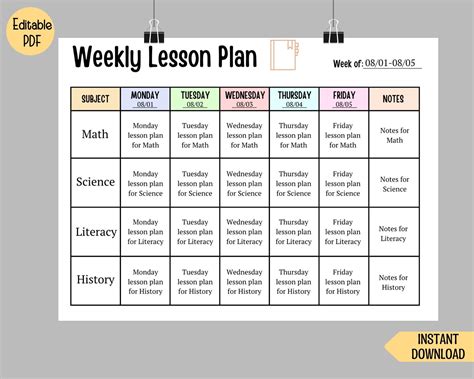 Keystone 3 Stars Printable Weekly Preschool Lesson Plans