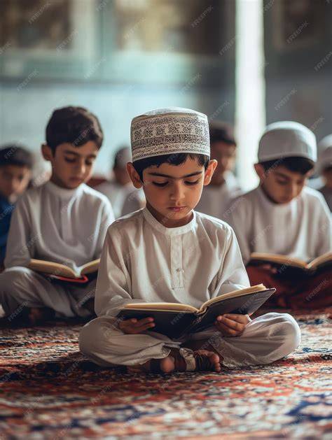 Kids learning in Madrasah
