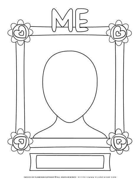 Kindergarten Self Portrait Template