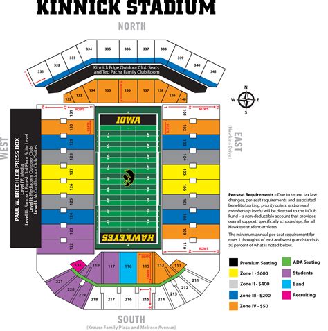 Kinnick Seating Chart