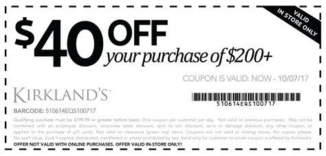 Kirkland Store Coupons Printable