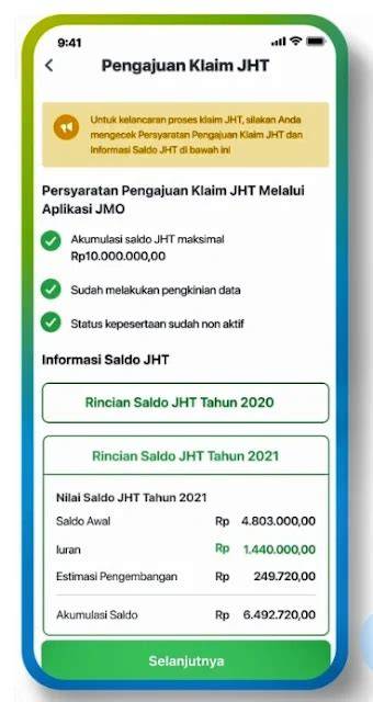 Klaim JHT Secara Penuh