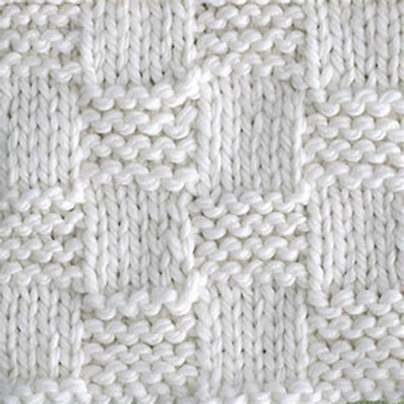 Knit Checkerboard Pattern